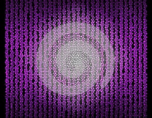 Animal cell with radiation