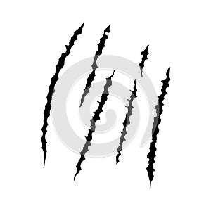 Animal claws scratches, vector illustration design.