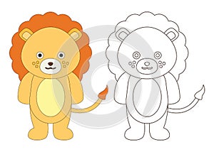 Animal Coloring Illustration for Kids