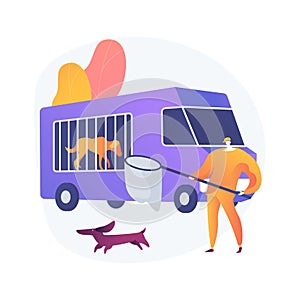 Animal control service abstract concept vector illustration