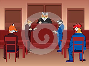 Animal courtroom