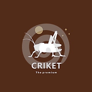 animal criket natural logo vector icon silhouette