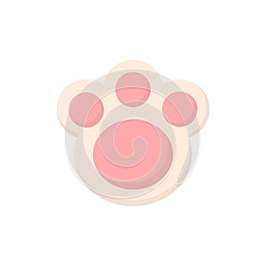 Animal cute paw vector icon