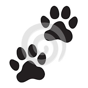 Animal dog, cat paw prints