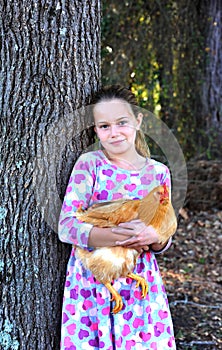 Animal Education Early for Little Girl