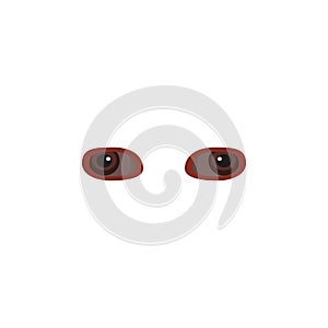 Animal eyes red color icon. Elements of eyes multi colored icons. Premium quality graphic design icon