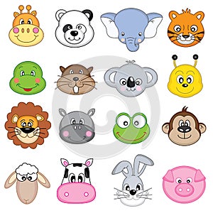 Animal faces icons