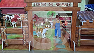 Animal farm diorama display photo