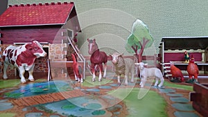 Animal farm diorama display photo