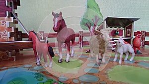 Animal farm diorama display photo