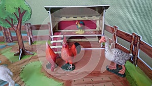 Animal farm diorama display photo