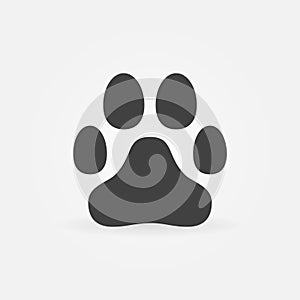 Animal Footprint or Paw Print vector concept icon