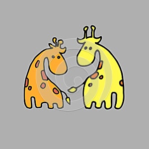 Animal giraffe vector africa illustration safari mammal cute afr