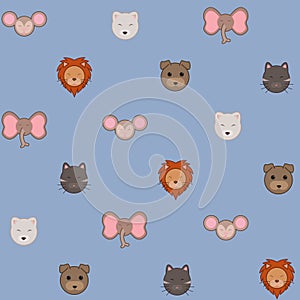 Animal head pattern