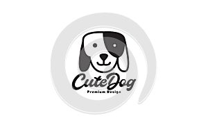 Animal head pets Irish Setter dog logo vector symbol icon design illustration