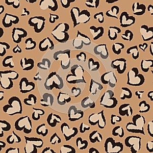 Animal hearts ~ seamless background