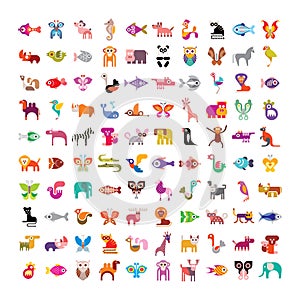 Animal icon set