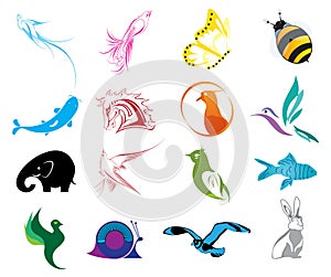 Animal Logo Icons Set