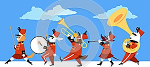 Animal marching band