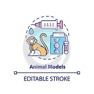 Animal models concept icon