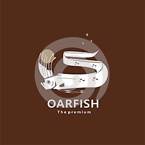 animal oarfish natural logo vector icon silhouette