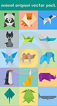 Animal Origami Vector Pack