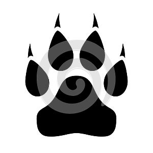 Animal paw claws icon