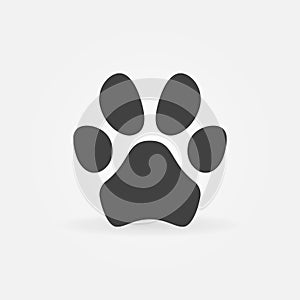 Animal Paw Mark - Pet Foot Print vector concept minimal icon