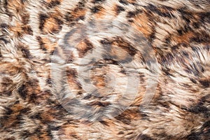 Animal print long fur textured panther background