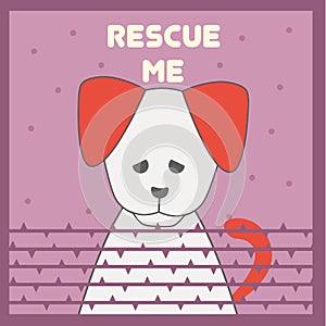 Animal Rescue Illustration Vector Art Logo