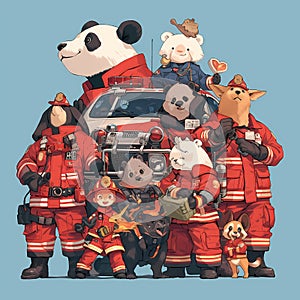 Animal Rescue Squad, a Pawsitively Heroic Illustrations