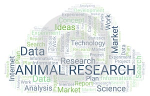 Animal Research word cloud.