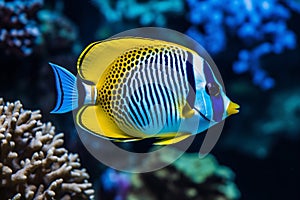 Animal_Saltwater_angelfish_on_white_isolated1_5