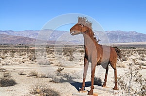 Horse sculpture in Galleta Meadows photo