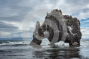 Animal shaped lava formation in Huna bay, on northern Iceland