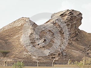 Animal shaped rock in the Jabal Hafeet Mountain Valley, Al Ain,UAE.