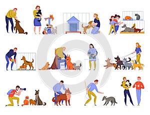 Animal Shelter People Set