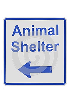 Animal shelter sign