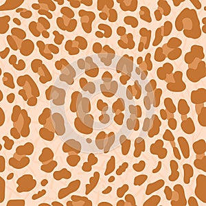 Animal skin leopard seamless pattern