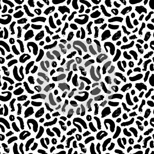 Animal skin leopard seamless pattern design.