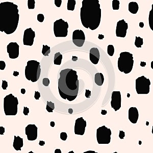 Animal skin pattern seamless, fur ormament design with abstract spots. can be used for fabrics, textiles, wrapping paper