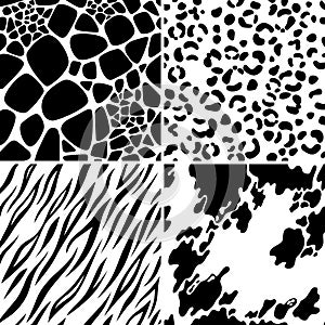 Animal skin seamless patterns
