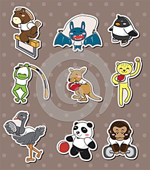Animal sport stickers