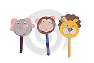 Animal Stick Puppets