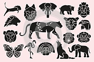 Animal symbols set