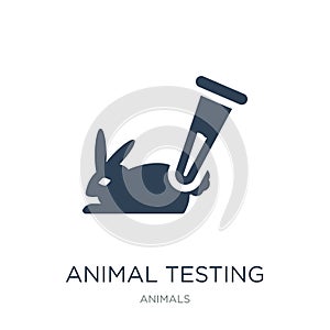 animal testing icon in trendy design style. animal testing icon isolated on white background. animal testing vector icon simple