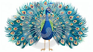 Animal themed: peacock features