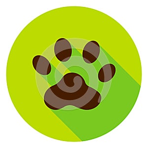 Animal Track Circle Icon