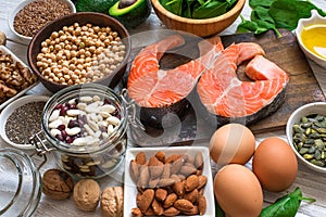 Animal and vegetable sources of omega 3 acids