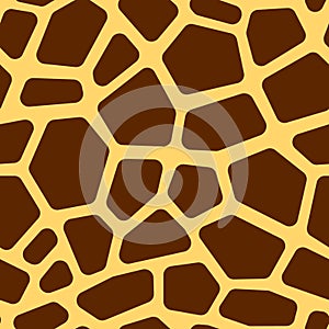 Animalistic print, vector seamless pattern, giraffe skin